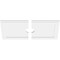 Ekena Millwork Rectangle Architectural Grade PVC Ceiling Medallion, 28"W x 14"H x 3"ID x 9 3/4"C x 1"P, Two-Piece CMP28X14RE2-03000 - alternate 2